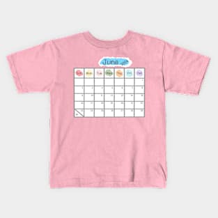 June 2024 Calendar Kids T-Shirt